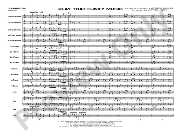 Play That Funky Music – Jazz Ensemble Conductor Score & Parts (Digital Download)