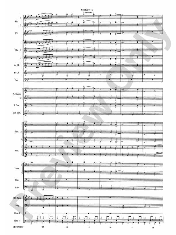 What's Up at the Symphony? Bugs Bunny's Greatest Hits (Medley) - Concert Band Conductor Score & Parts (Digital Download)