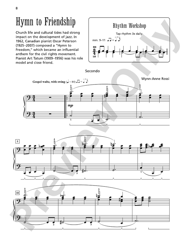 Hymn to Friendship - 1 Piano, 4 Hands (Digital Download)