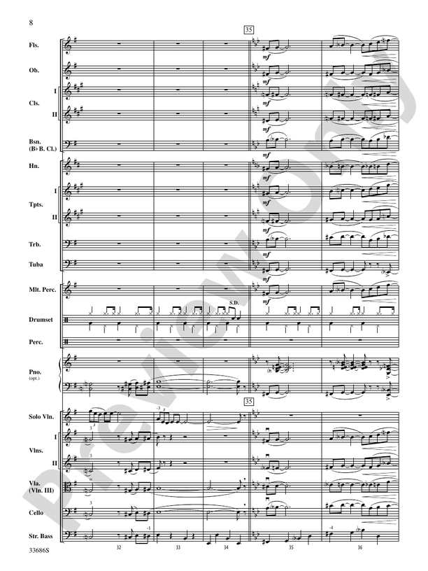 The Pink Panther (Grade 3) - Full Orchestra Conductor Score & Parts (Digital Download)