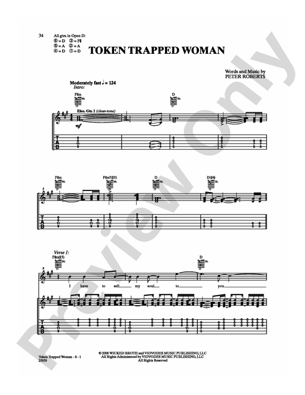 Token Trapped Woman - Guitar TAB (Digital Download)