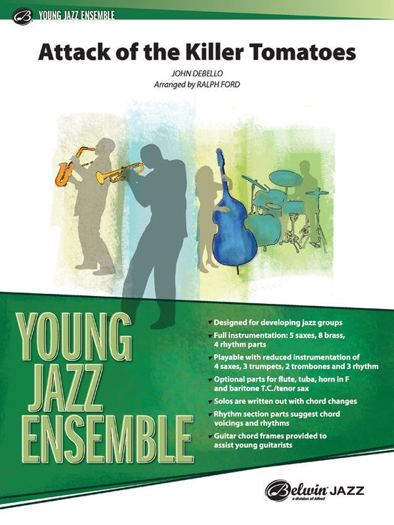 Attack of the Killer Tomatoes - Jazz Ensemble Conductor Score & Parts (Digital Download)
