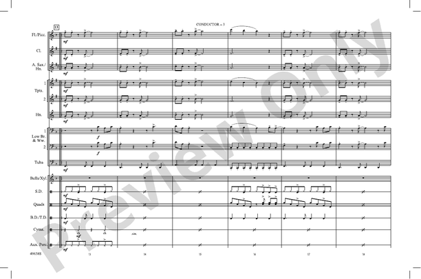 Save Your Tears – Marching Band Conductor Score & Parts (Digital Download)