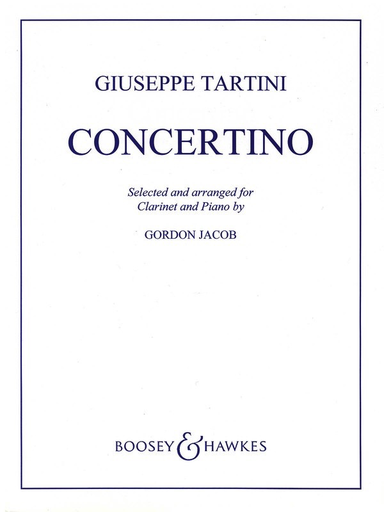 Tartini - Concertino in F - Clarinet/Piano Accompaniment Boosey & Hawkes 48009595