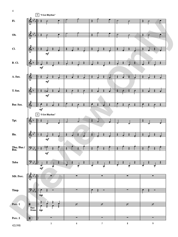 Two, by George - Concert Band Conductor Score & Parts (Digital Download)