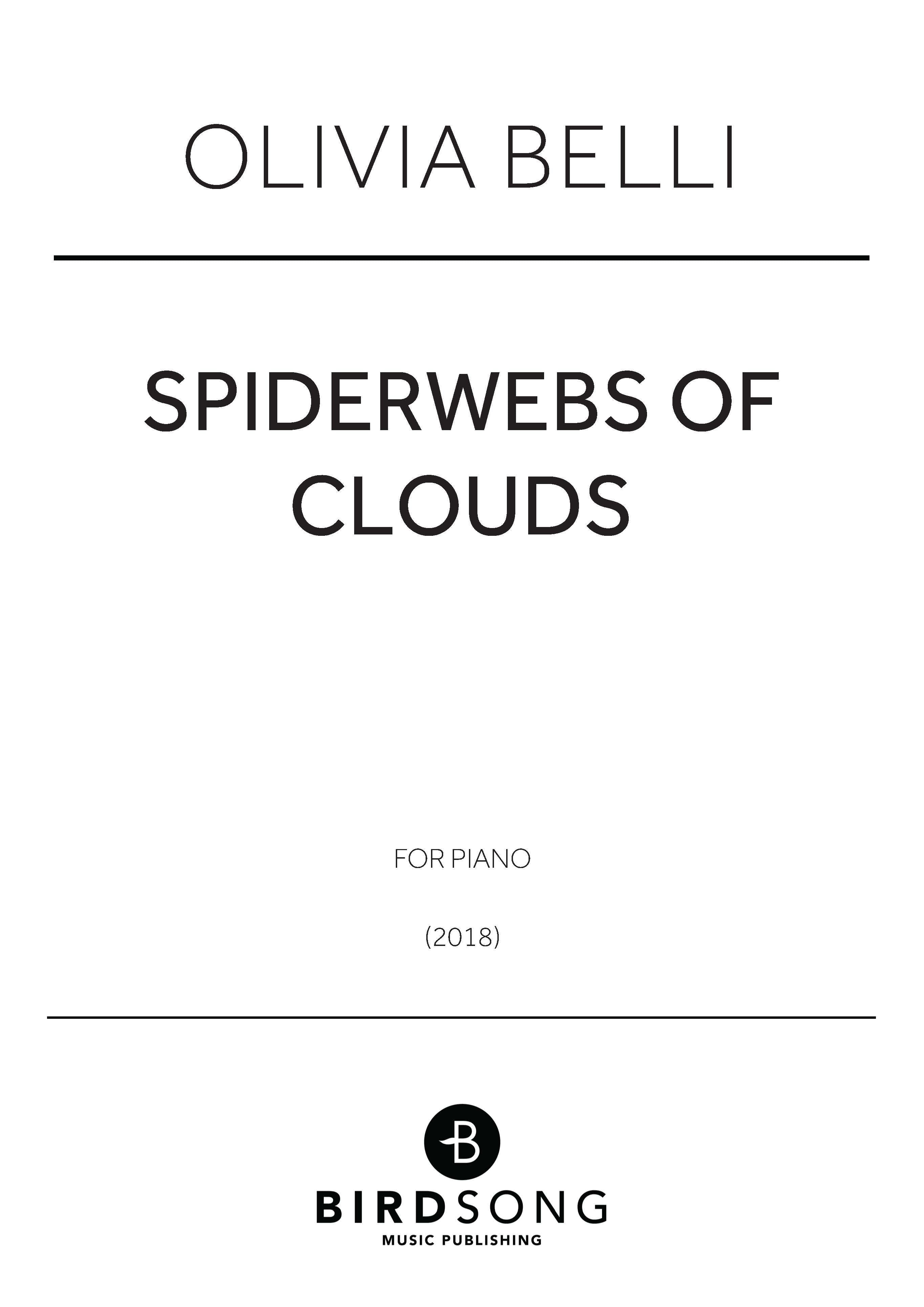 Belli - Spiderwebs Of Clouds - Piano Solo (Digital Download)