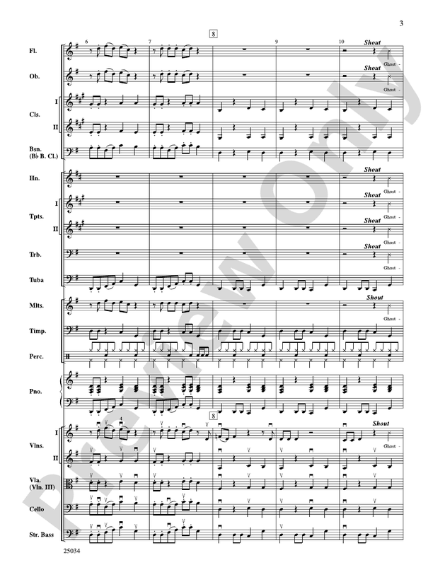 A Rockin' Halloween – Full Orchestra Conductor Score & Parts (Digital Download)