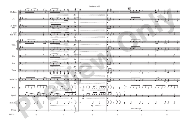 Cartoon Capers – Marching Band Conductor Score & Parts (Digital Download)