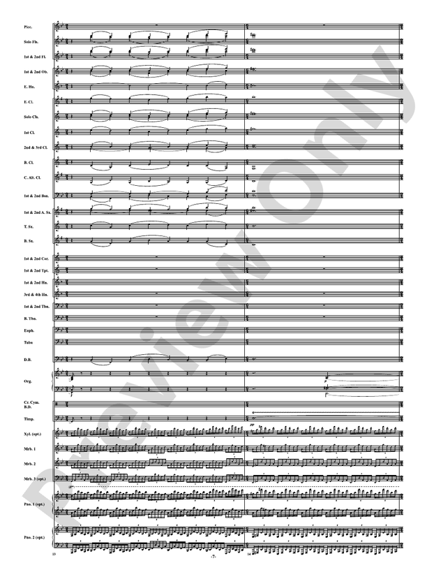 Finale from Symphony No. 3 - Organ Symphony - Concert Band Conductor Score & Parts (Digital Download)