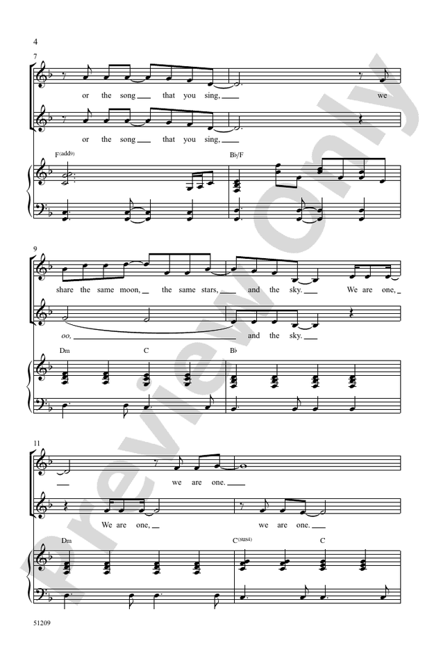 Beneath One Sun - 2 Part Treble Choral Octavo (Digital Download)