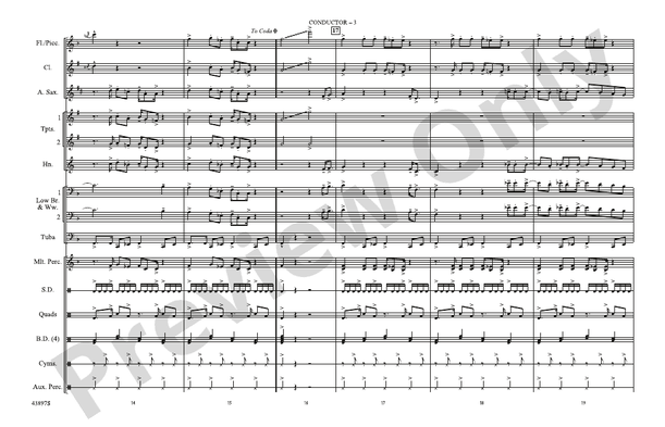 Fireball – Marching Band Conductor Score & Parts (Digital Download)