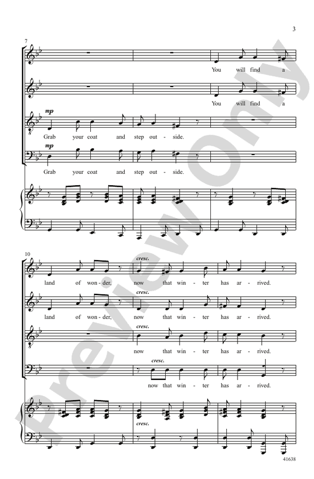 Carol of the Snow – SATB Choral Octavo (Digital Download)