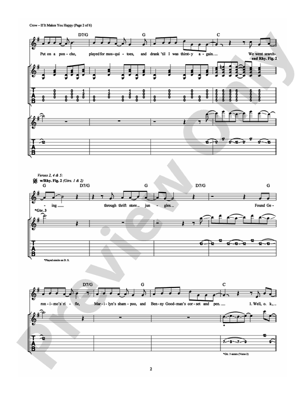 If It Makes You Happy - Guitar TAB (Digital Download)