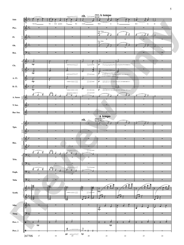 Irish Songs - Concert Band Conductor Score & Parts (Digital Download)