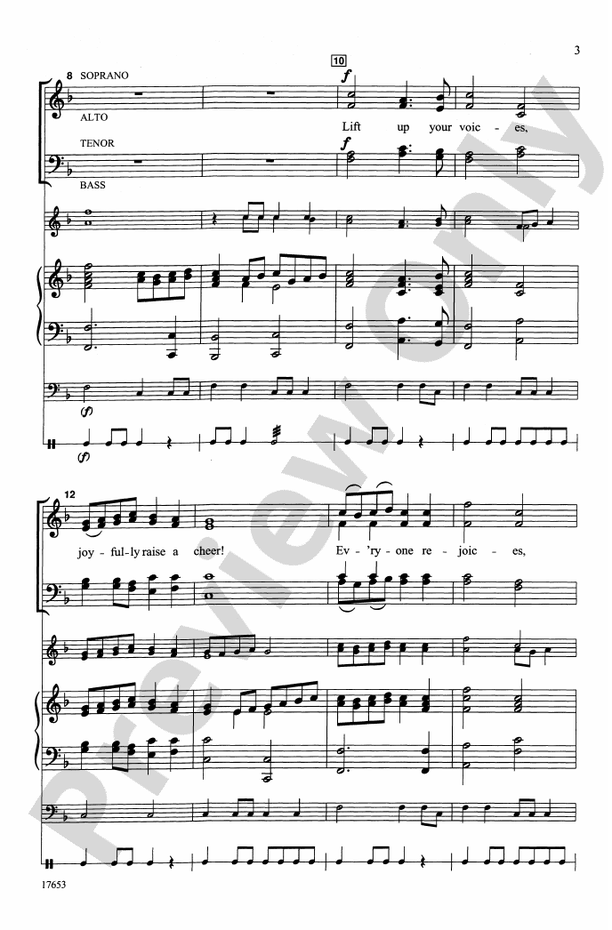 Lift Up Your Voices (from Judas Maccabeus) – SATB Choral Octavo (Digital Download)