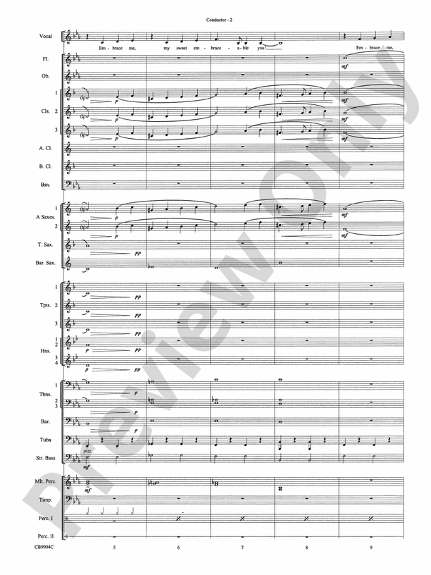 Embraceable You - Concert Band Conductor Score & Parts (Digital Download)