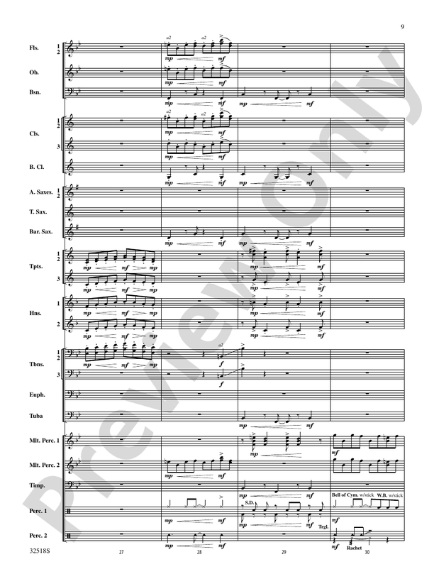 A Day in the Life (Grade 3.5) - Concert Band Conductor Score & Parts (Digital Download)
