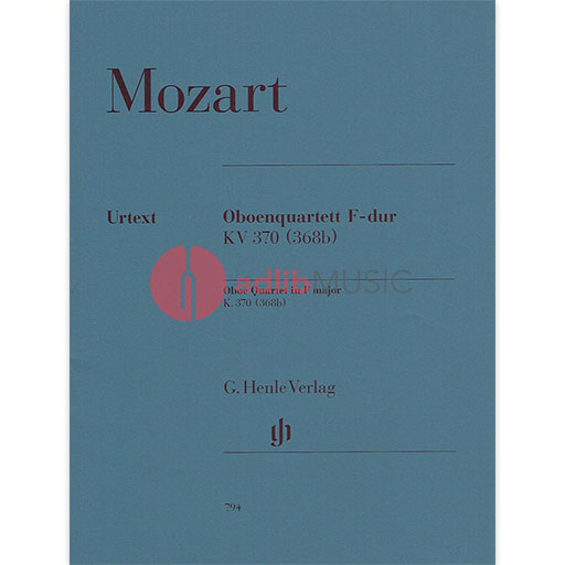 Oboe Quartet in F major K 370 Score/Parts