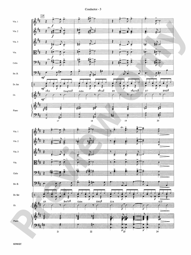 I Got Rhythm (Arr. Calvin Custer) - String Orchestra Conductor Score & Parts (Digital Download)