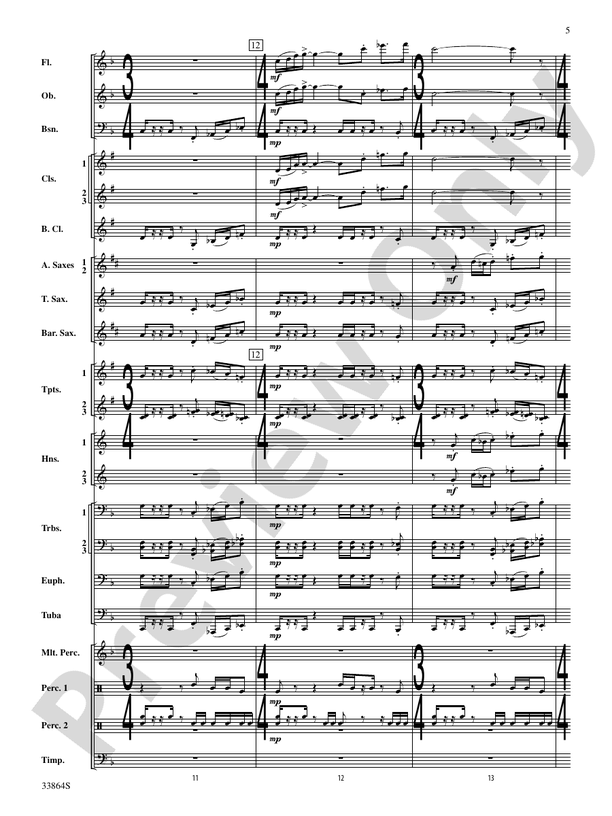 Montana Visions - Concert Band Conductor Score & Parts (Digital Download)