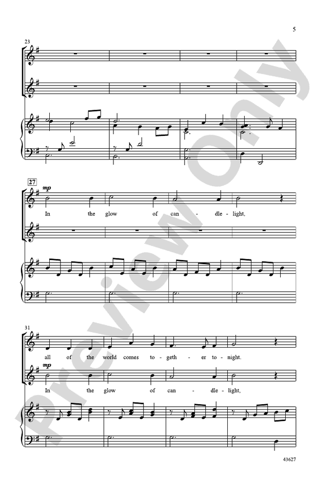 Candlelight Canon – 2-Part Choral Octavo (Digital Download)