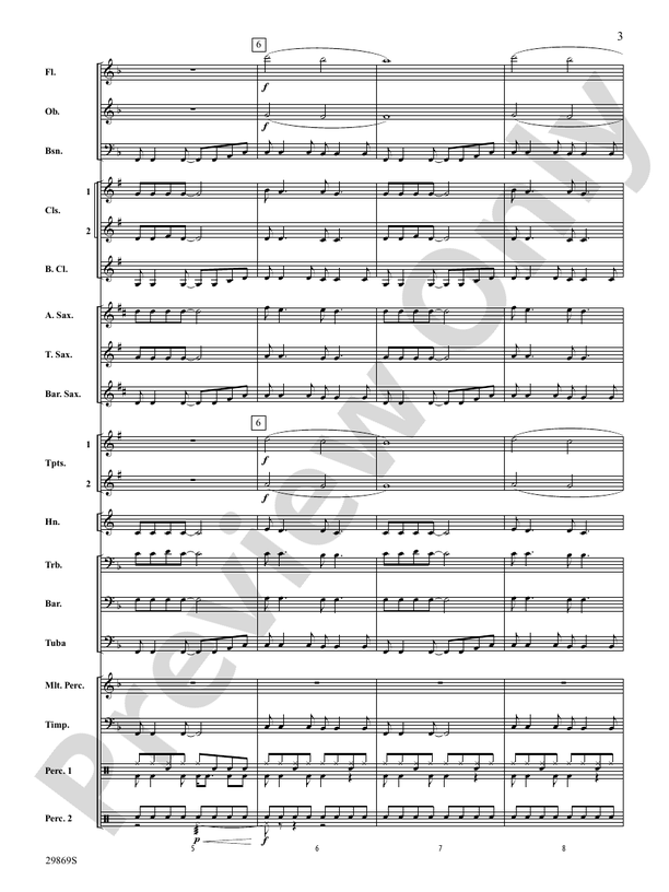 All Summer Long - Concert Band Conductor Score & Parts (Digital Download)