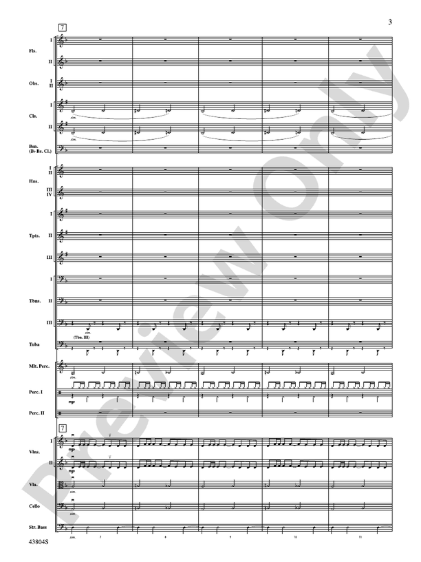 James Bond Theme – Full Orchestra Conductor Score & Parts (Digital Download)