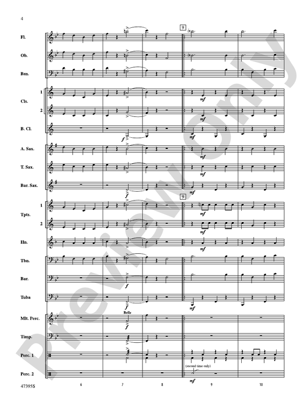 Christmas Celebration on "Military Escort" - Concert Band Conductor Score & Parts (Digital Download)