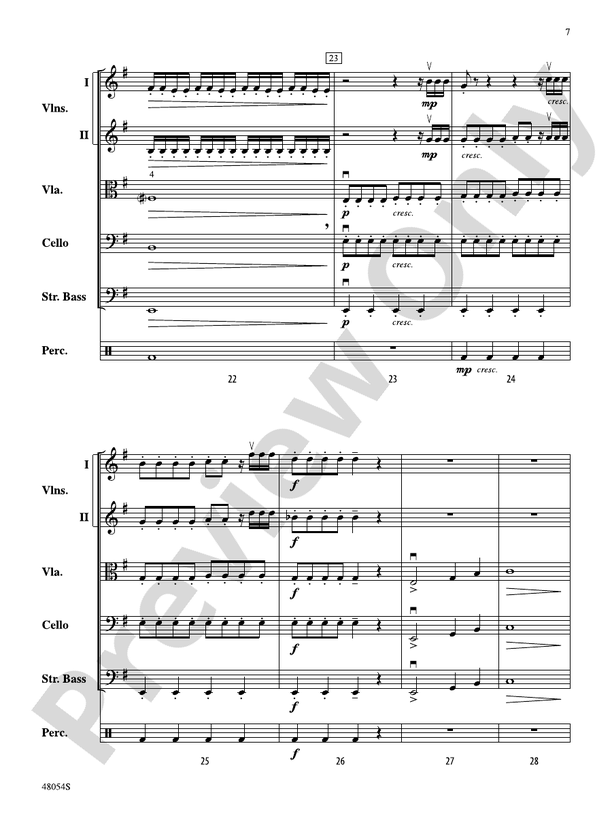 V - String Orchestra Conductor Score & Parts (Digital Download)
