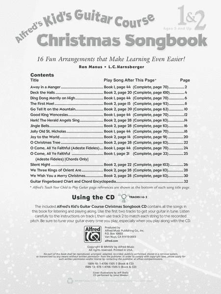 Alfred's Kids Guitar Course Christmas Songbook - Guitar Alfred