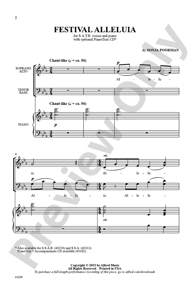 Festival Alleluia – SATB Choral Octavo (Digital Download)