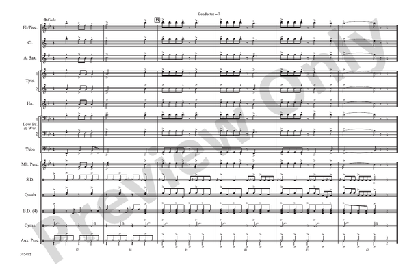 Cheeseburger in Paradise – Marching Band Conductor Score & Parts (Digital Download)