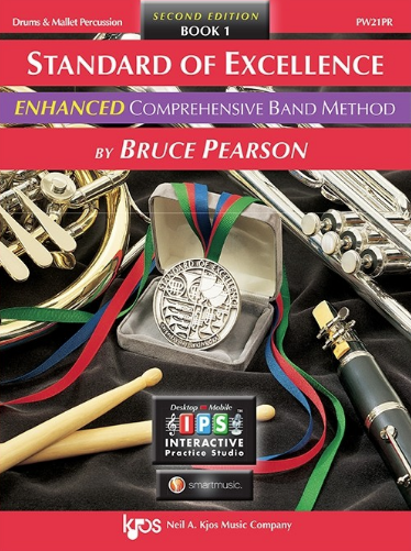 Standard of Excellence Enhanced Book 1 - Drum & Mallet Percussion Part/CD by Pearson Kjos PW21PR