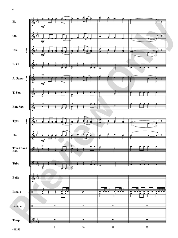Pine Island March - Concert Band Conductor Score & Parts (Digital Download)