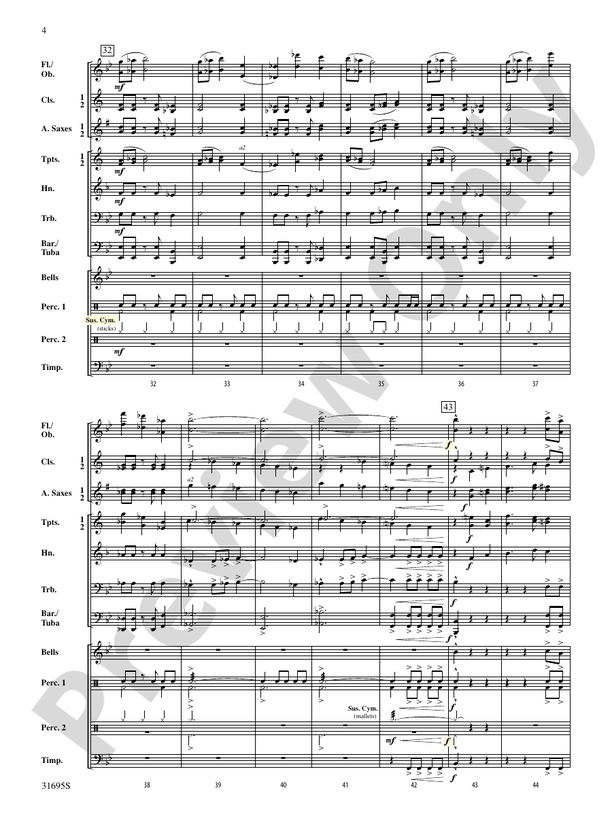 Willow Creek Festival - Concert Band Conductor Score & Parts (Digital Download)
