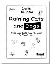 RAINING CATS AND DOGS [3 EASY DUETS] FOR 2 CLAR - DIBLASIO - CLARINET - RONCORP