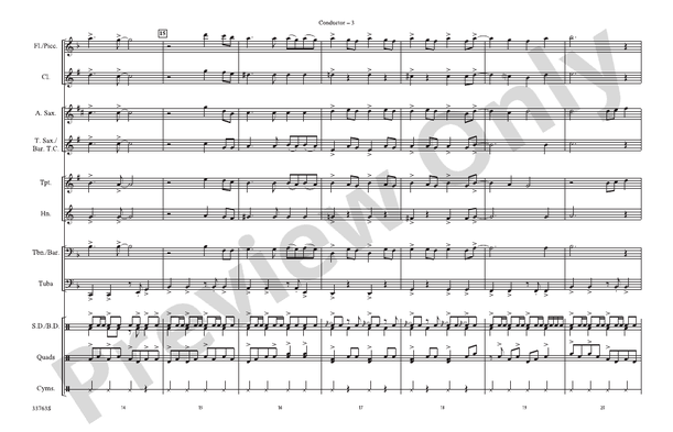 Na Na Hey Hey Kiss Him Goodbye (Arr. Jerry Burns) – Marching Band Conductor Score & Parts (Digital Download)