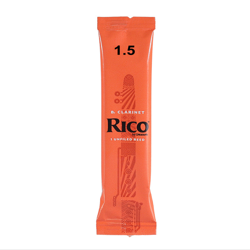 Rico Bb Clarinet Reeds, Strength 1.5, Single
