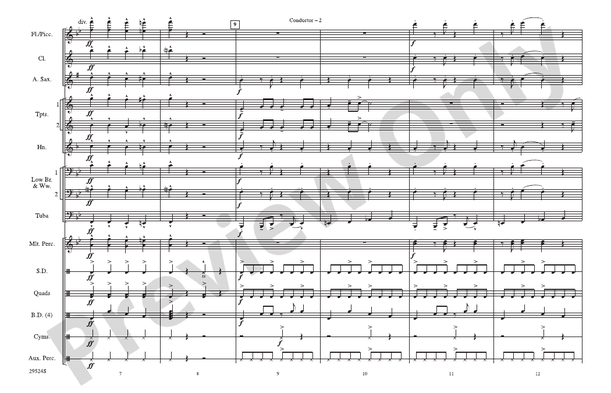 Hairspray Jam – Marching Band Conductor Score & Parts (Digital Download)