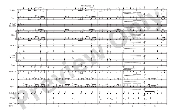 Rockin' Sports Jams, Vol. 3 – Marching Band Conductor Score & Parts (Digital Download)