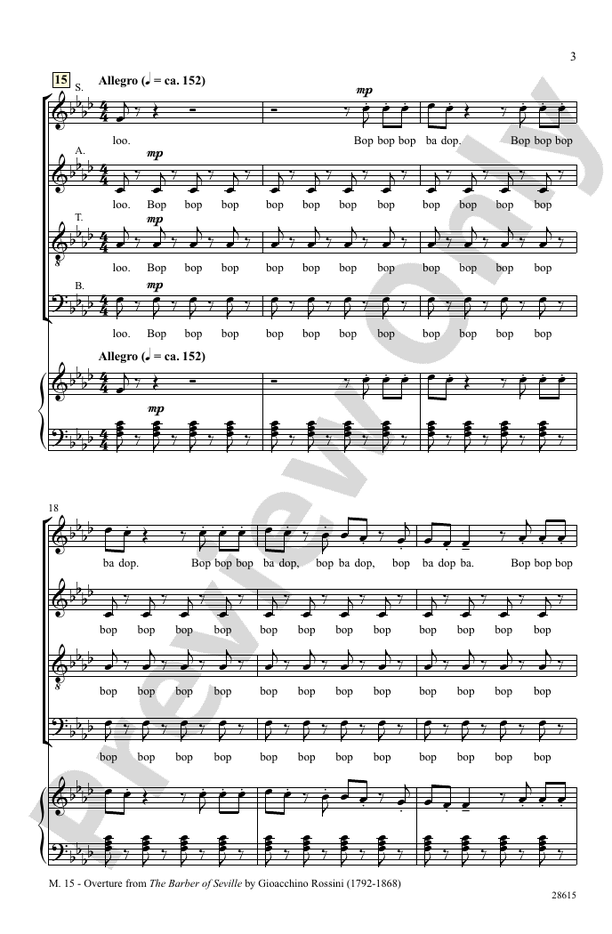 A Cappella Overtures - SATB, a cappella Choral Octavo (Digital Download)