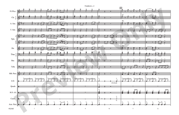 Die Young – Marching Band Conductor Score & Parts (Digital Download)