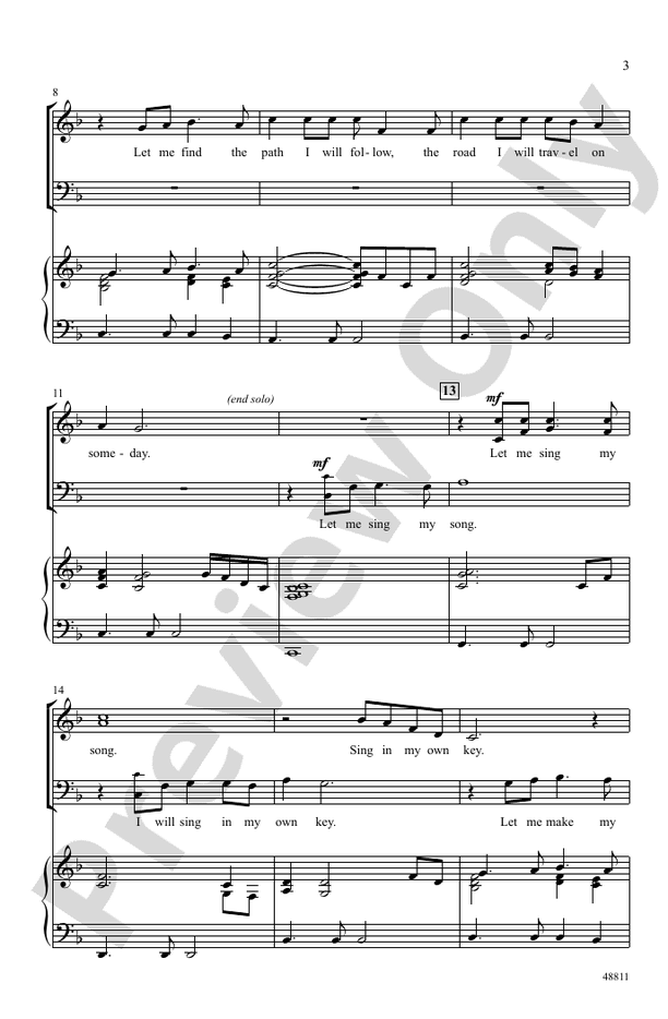Let Me Sing My Song – 3-Part Mixed Choral Octavo (Digital Download)