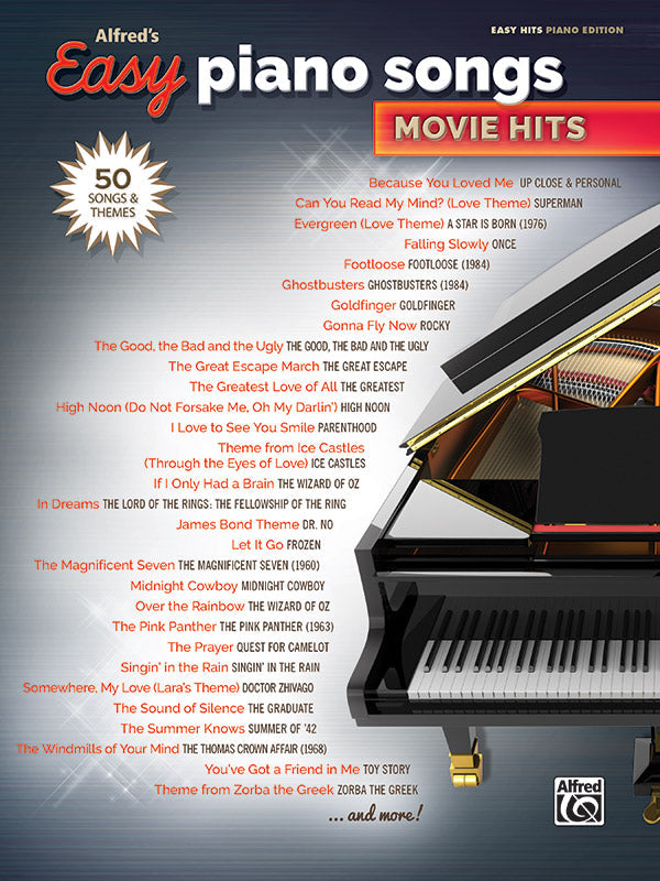 Alfreds Easy Piano Songs Movie Hits PVG