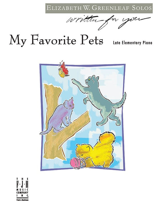My Favorite Pets - Piano (Digital Download)
