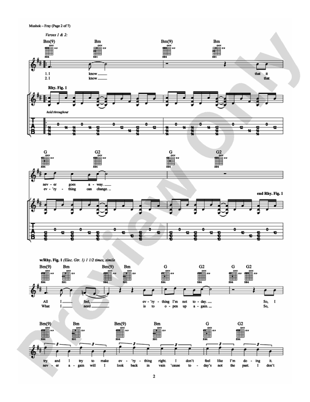 Fray - Guitar TAB (Digital Download)