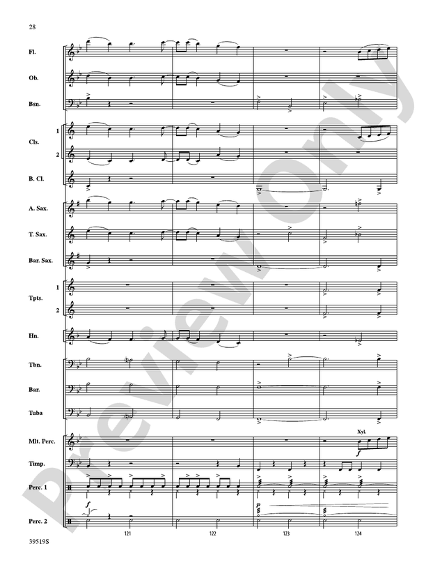 Zydeco Cajun Crawdad Dance - Concert Band Conductor Score & Parts (Digital Download)