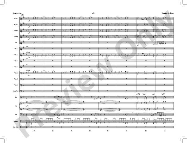 Change Is Good – Jazz Ensemble Conductor Score & Parts (Digital Download)