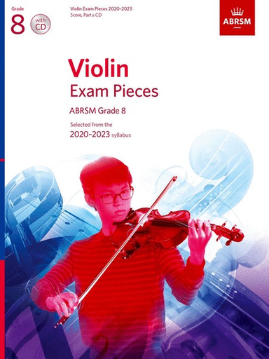 Violin Exam Pieces Grade 8, 2020-2023 - Score, Part & CD - Various - ABRSM