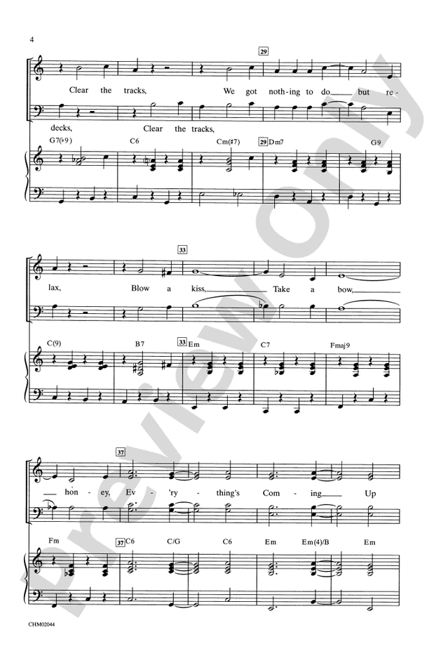 Everything's Coming Up Roses – SATB Choral Octavo (Digital Download)